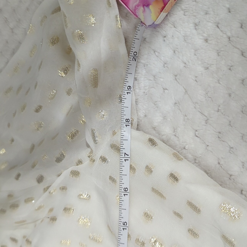 Lilly Pulitzer Christiana Midi Cream Long Sleeve Bishop V-Neck Dress Size 2 - Picture 7 of 12